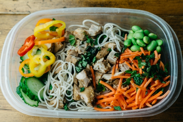 chicken and soba noodle bowl