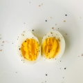 boiled egg with salt and pepper healthy snack